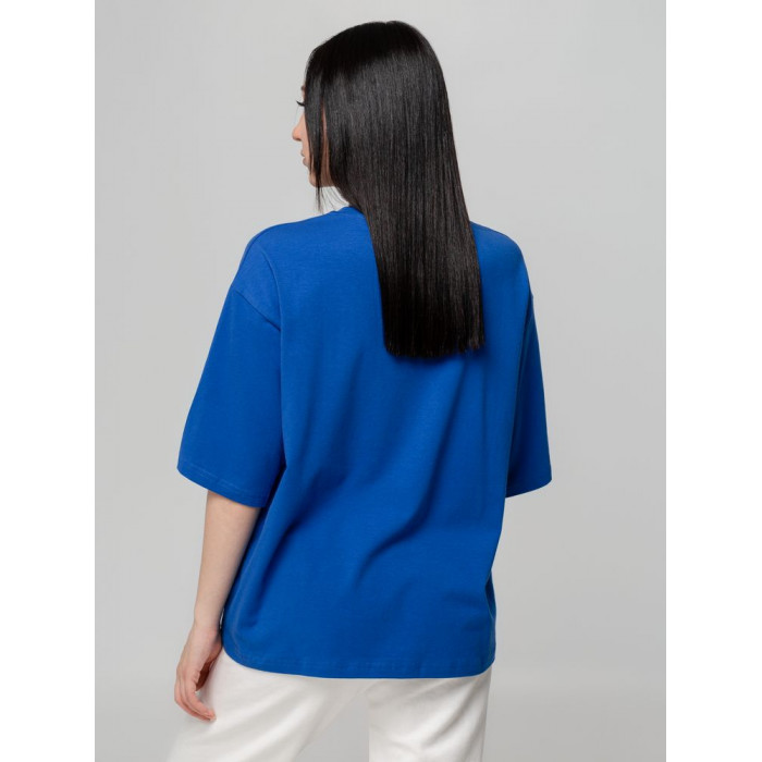 Футболка унисекс оверсайз Street Vibes, ярко-синяя, размер XL/XXL