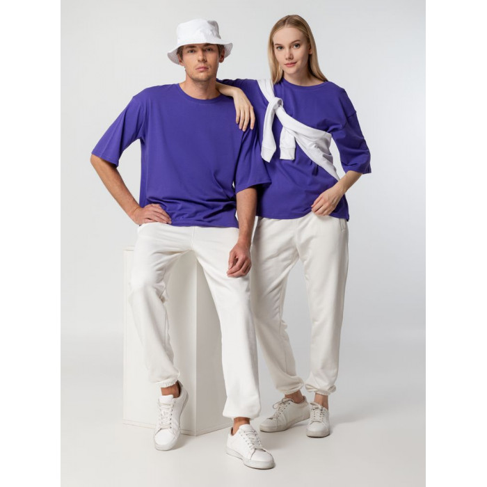 Футболка унисекс оверсайз Street Vibes, фиолетовая, размер XL/XXL