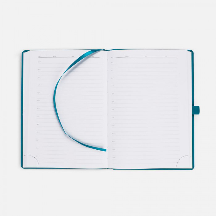 Ежедневник Favor, недатированный, бирюзовый