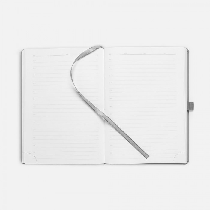 Ежедневник Favor Metal, недатированный, серый