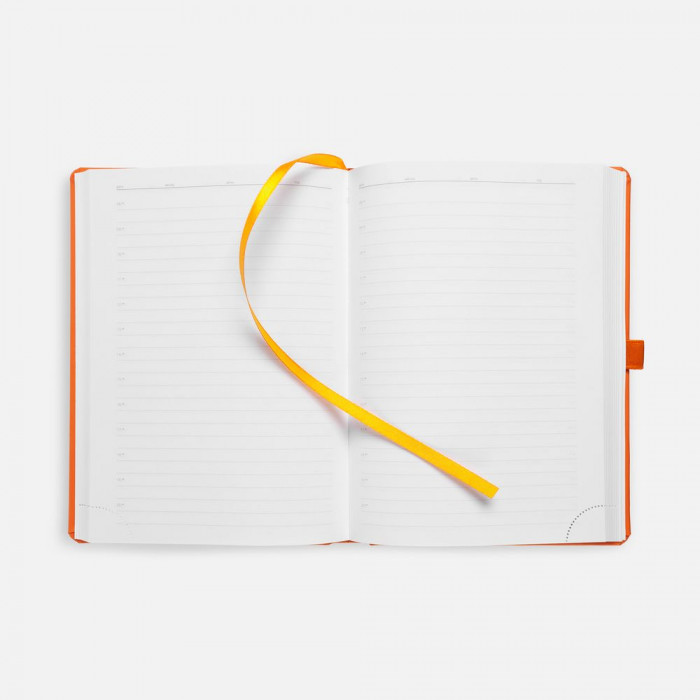 Ежедневник Favor Metal, недатированный, оранжевый