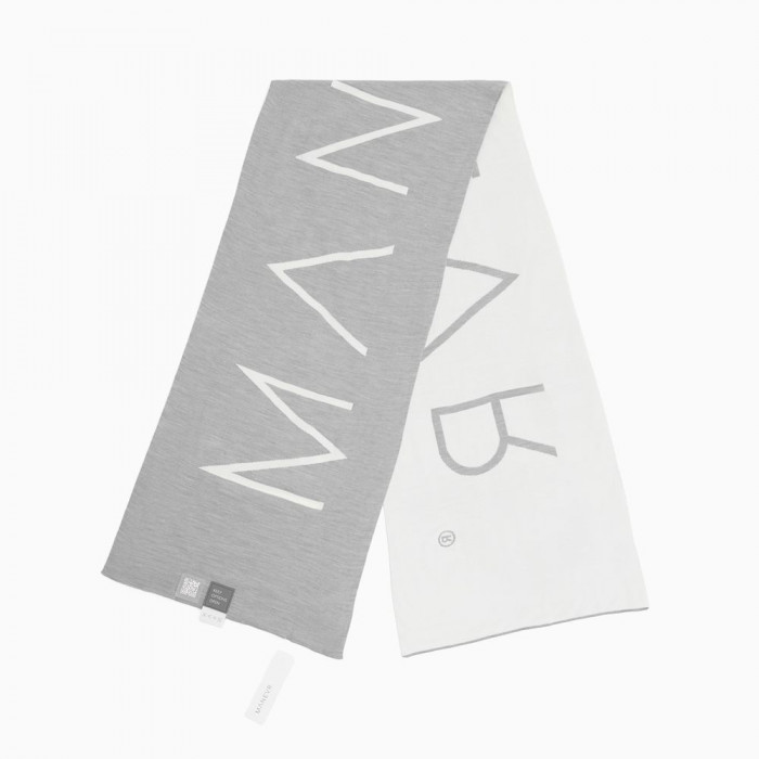 Шарф Bereg, молочный с серым