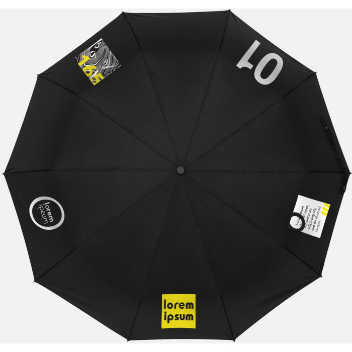 Зонт складной Cloudburst в подарочной упаковке, черный