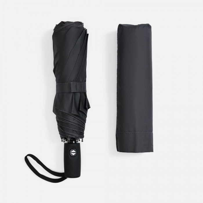 Складной зонт Dome Double с двойным куполом, серый