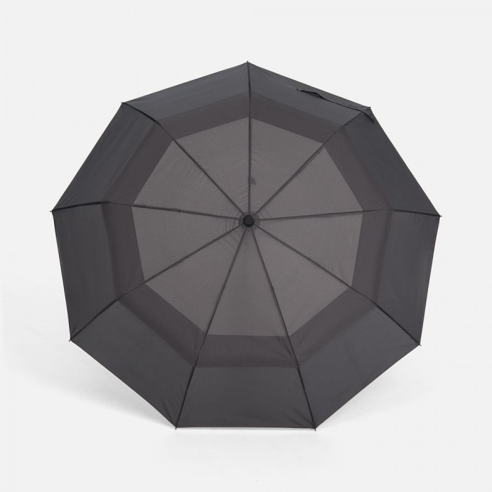 Складной зонт Dome Double с двойным куполом, серый