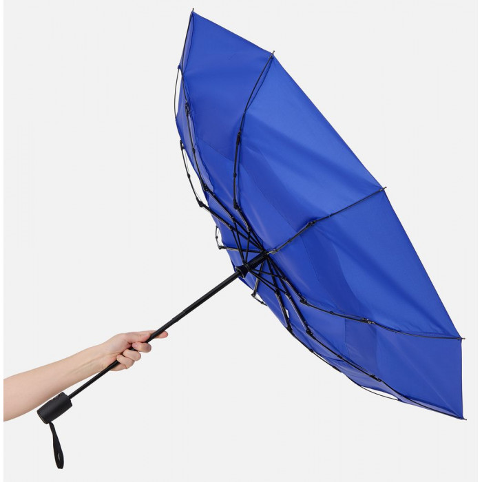Складной зонт Dome Double с двойным куполом, синий