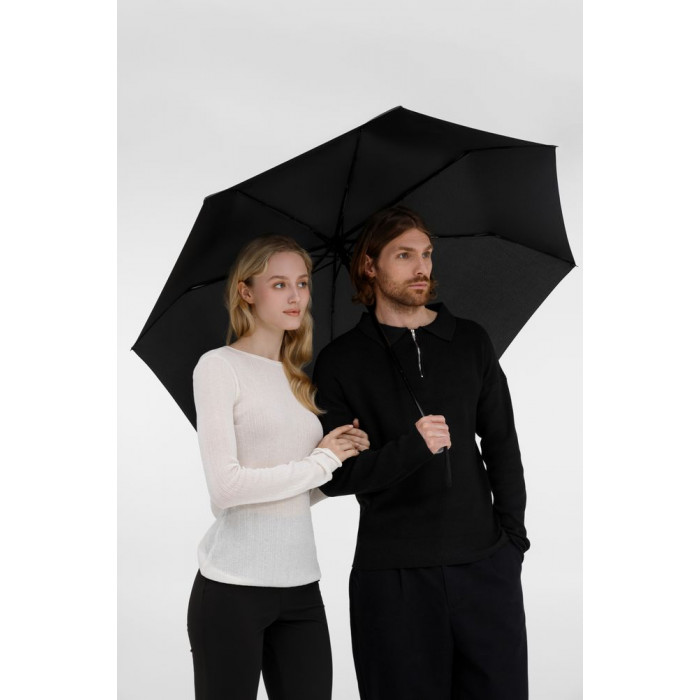 Зонт складной Fiber, темно-синий