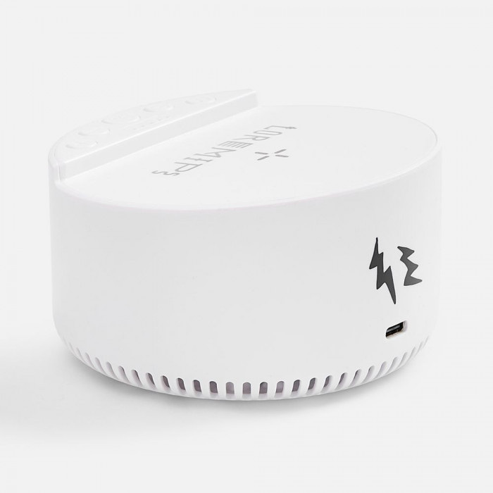 Bluetooth-колонка с беспроводной зарядкой relaxTime, белая