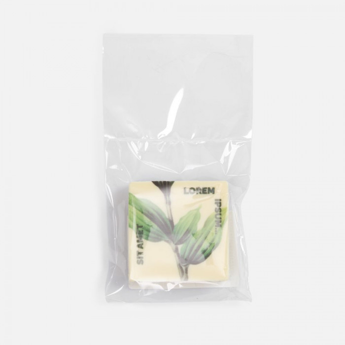 Печенье Dream White в белом шоколаде, квадрат