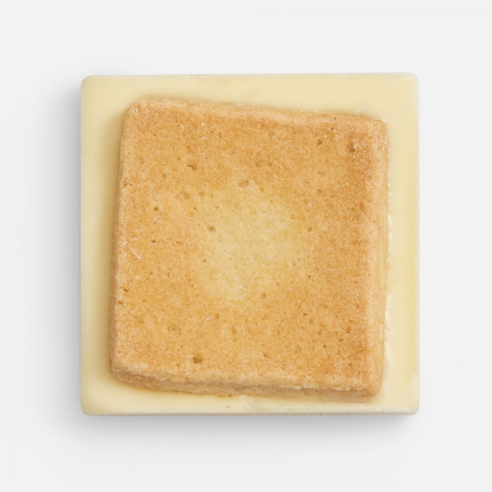 Печенье Dream White в белом шоколаде, квадрат