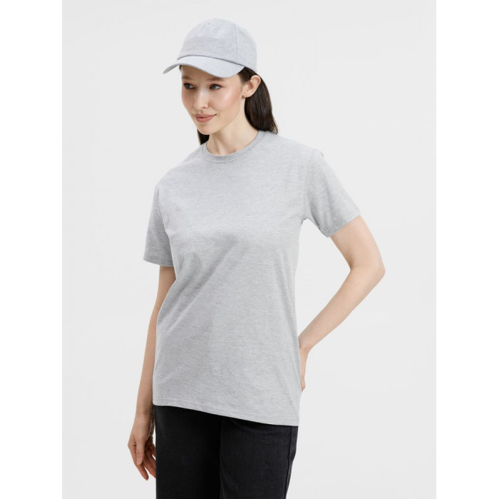 Футболка унисекс T-bolka 160, серый меланж, размер XXXL