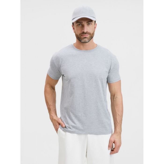 Футболка унисекс T-bolka 160, серый меланж, размер XXXL