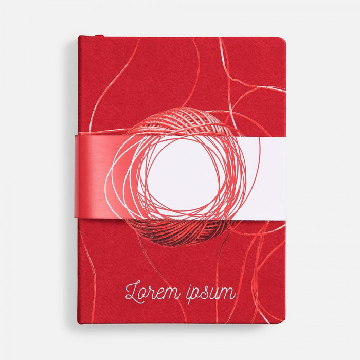 Ежедневник Cortado, недатированный, красный