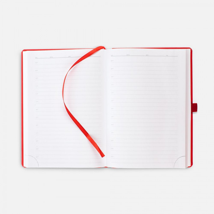 Ежедневник Favor Gold, недатированный, красный
