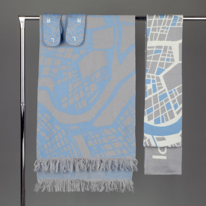 Палантин с бахромой на заказ Rinn Fint, полушерсть