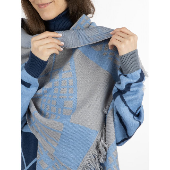 Палантин с бахромой на заказ Rinn Fint, полушерсть