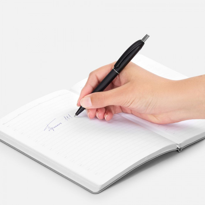 Ручка шариковая Bright Spark, черный металлик