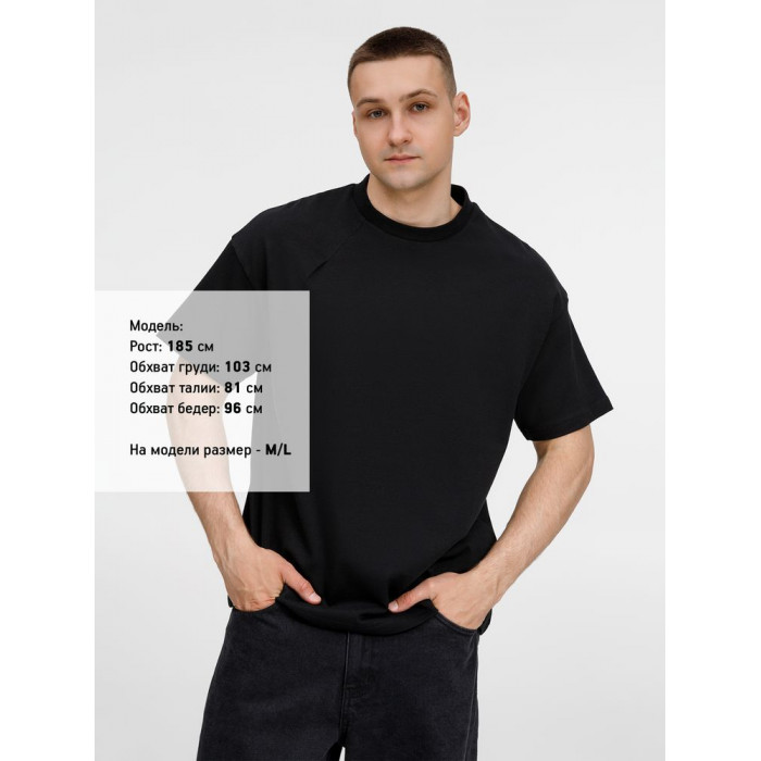 Футболка оверсайз унисекс Sinkopa, черная