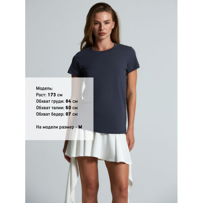 Футболка женская T-bolka Lady, темно-серая (графит), размер XXL