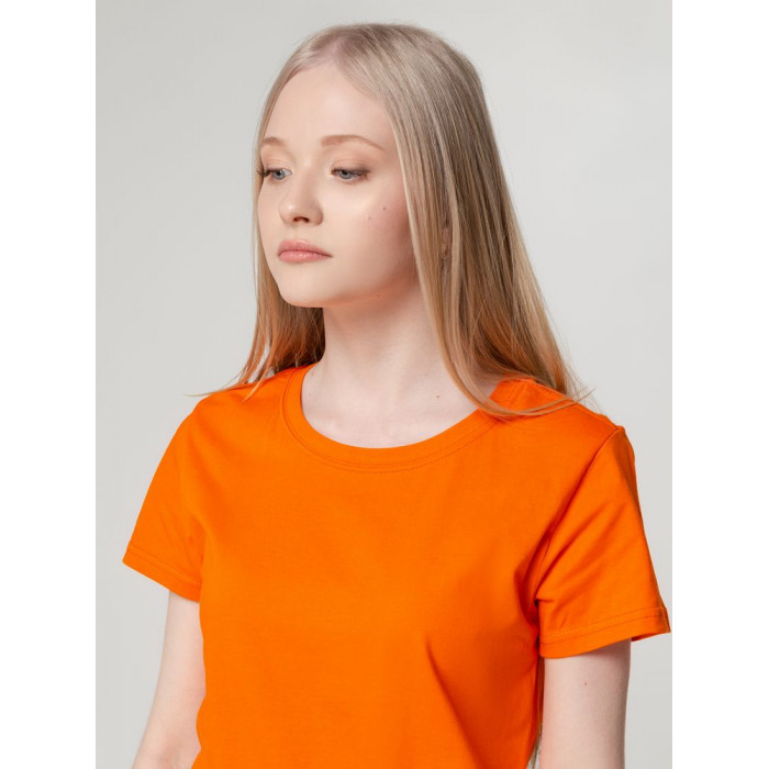 Футболка женская T-bolka Lady оранжевая, размер XL