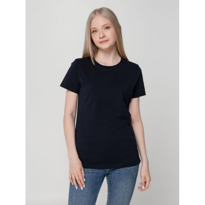 Футболка женская T-bolka Lady темно-синяя, размер XL