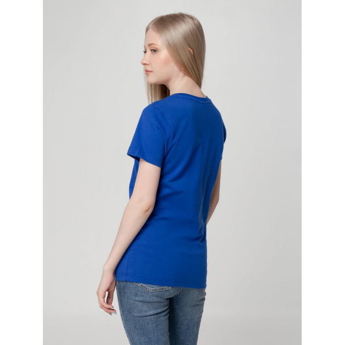 Футболка женская T-bolka Lady ярко-синяя, размер 3XL