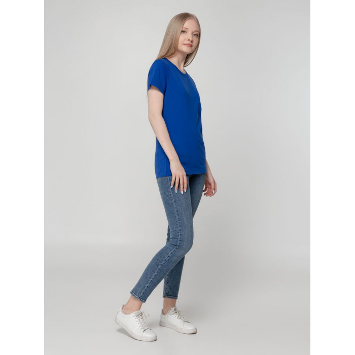 Футболка женская T-bolka Lady ярко-синяя, размер 3XL