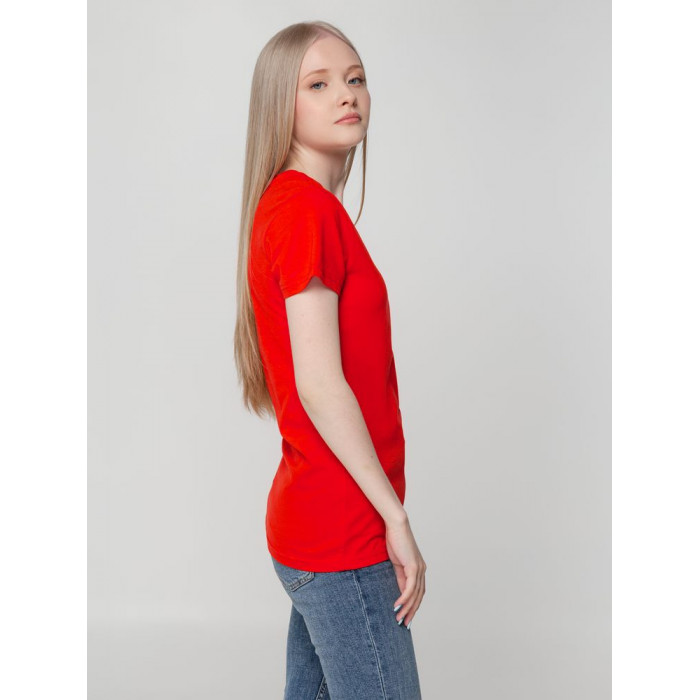Футболка женская T-bolka Lady красная, размер XL