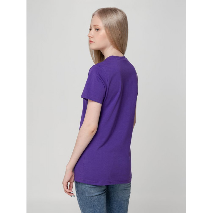 Футболка женская T-bolka Lady фиолетовая, размер 3XL