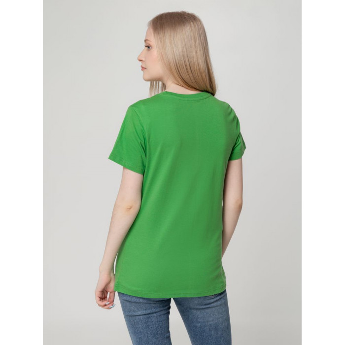 Футболка женская T-bolka Lady ярко-зеленая, размер XL