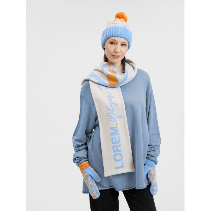 Шарф Joyful на заказ, XL, полушерсть