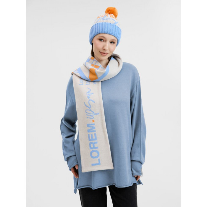 Шарф Joyful на заказ, XL, полушерсть