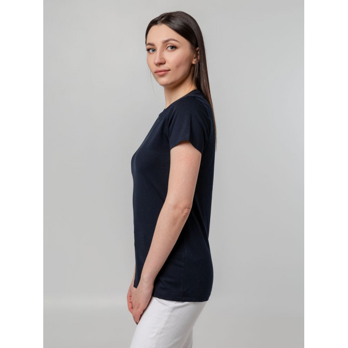 Футболка женская T-bolka Stretch Lady, темно-синяя (navy), размер XL