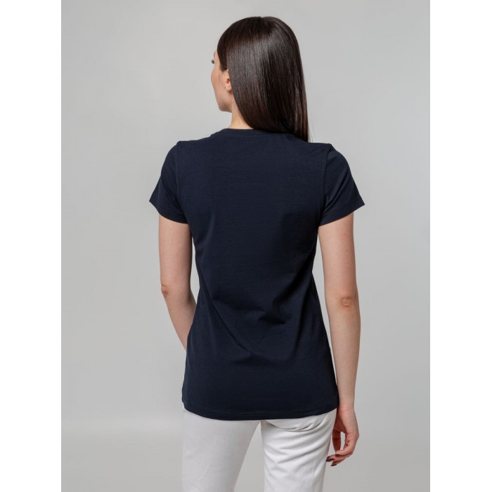 Футболка женская T-bolka Stretch Lady, темно-синяя (navy), размер XL