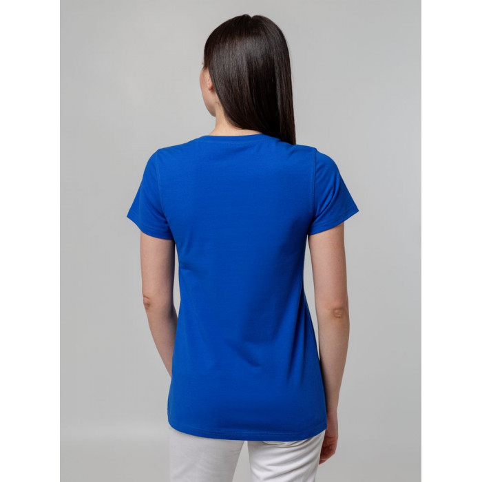 Футболка женская T-bolka Stretch Lady, ярко-синяя (royal), размер XL