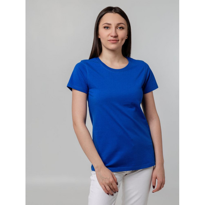 Футболка женская T-bolka Stretch Lady, ярко-синяя (royal), размер XL