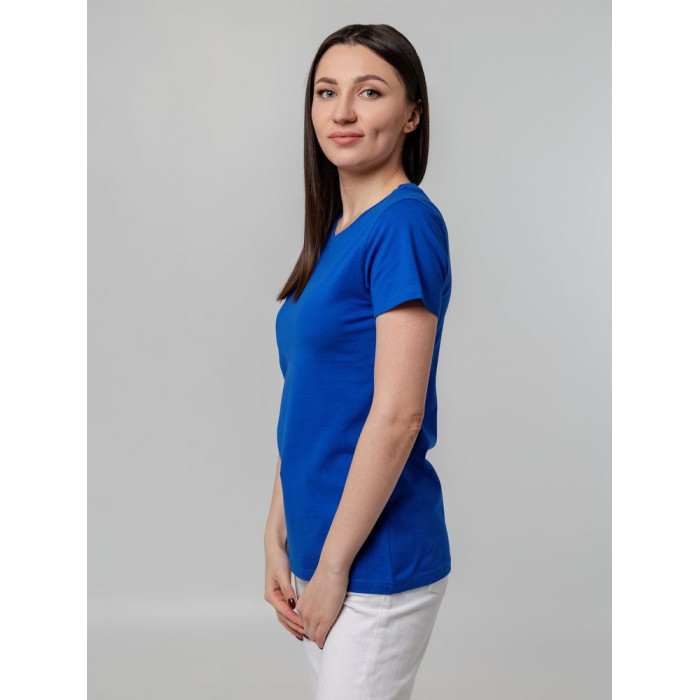 Футболка женская T-bolka Stretch Lady, ярко-синяя (royal), размер XL