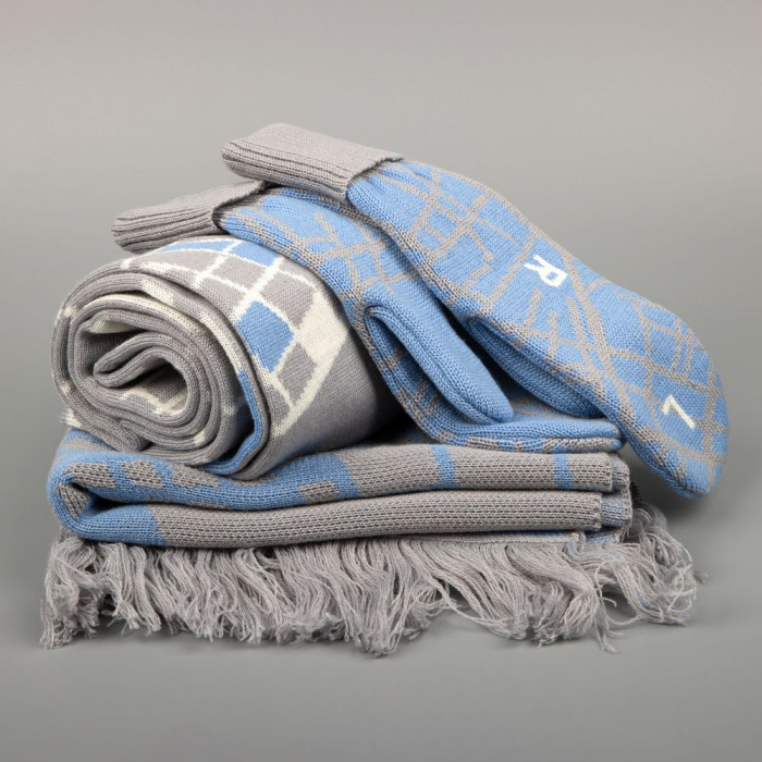 Шарф на заказ Tricksy Classic Net, L, полушерсть