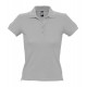 Рубашка поло женская People 210, серый меланж