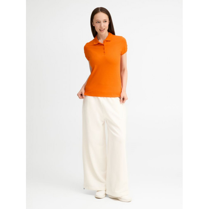 Рубашка поло женская People 210 оранжевая, размер XXL