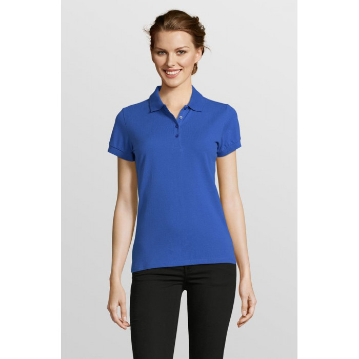 Рубашка поло женская People 210 ярко-синяя (royal), размер XL