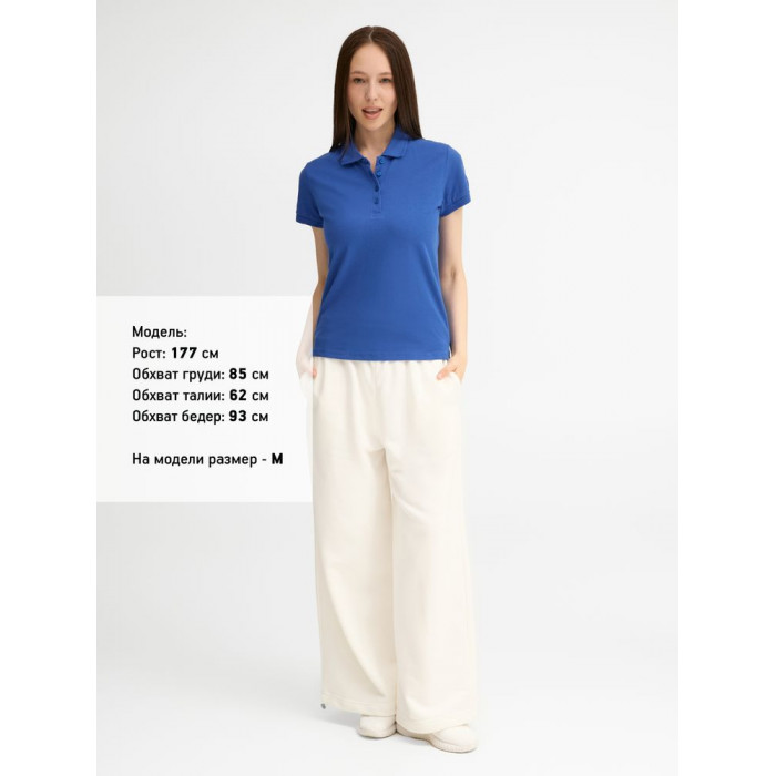 Рубашка поло женская People 210 ярко-синяя (royal), размер XL