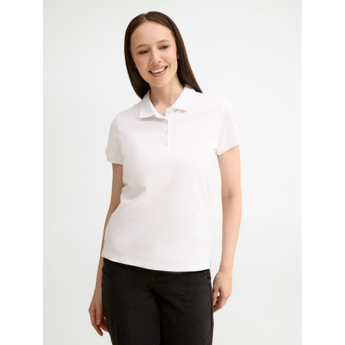 Рубашка поло женская People 210 белая, размер XXL