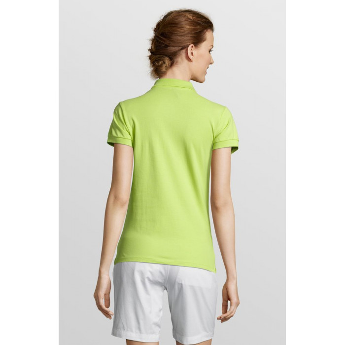 Рубашка поло женская People 210 "зеленое яблоко", размер L