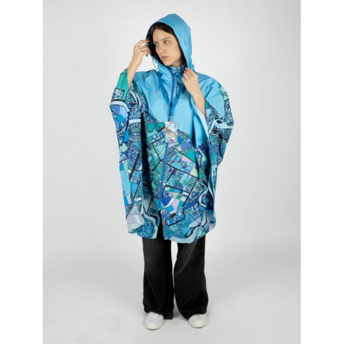 Дождевик-пончо AquaStop взрослый на заказ, разноцветный, единый размер