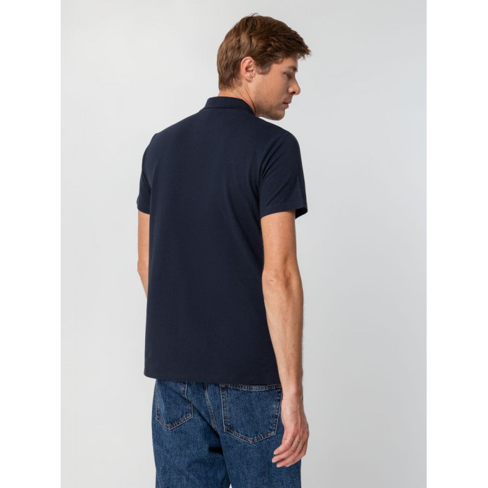 Рубашка поло мужская Spring 210 темно-синяя (navy), размер XXL