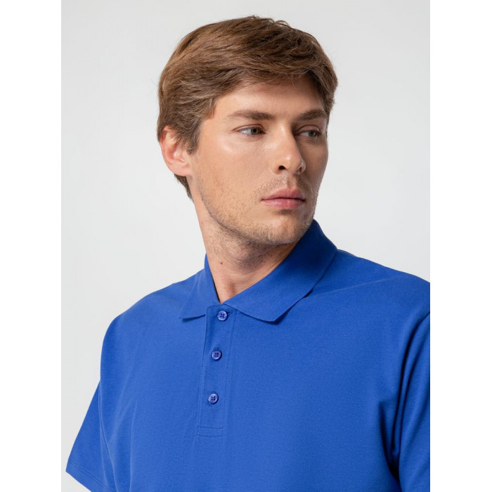 Рубашка поло мужская Spring 210 ярко-синяя (royal), размер XXL