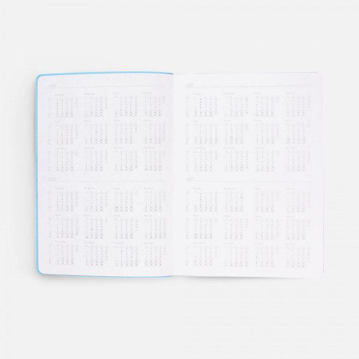 Ежедневник Flexpen Shall, недатированный, голубой