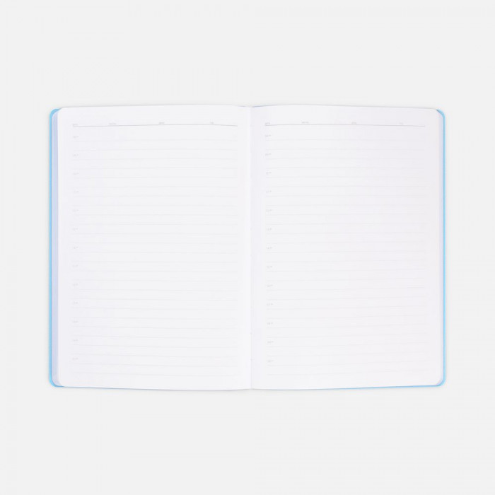 Ежедневник Flexpen Shall, недатированный, голубой