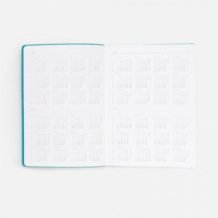 Ежедневник Flexpen Shall, недатированный, бирюзовый